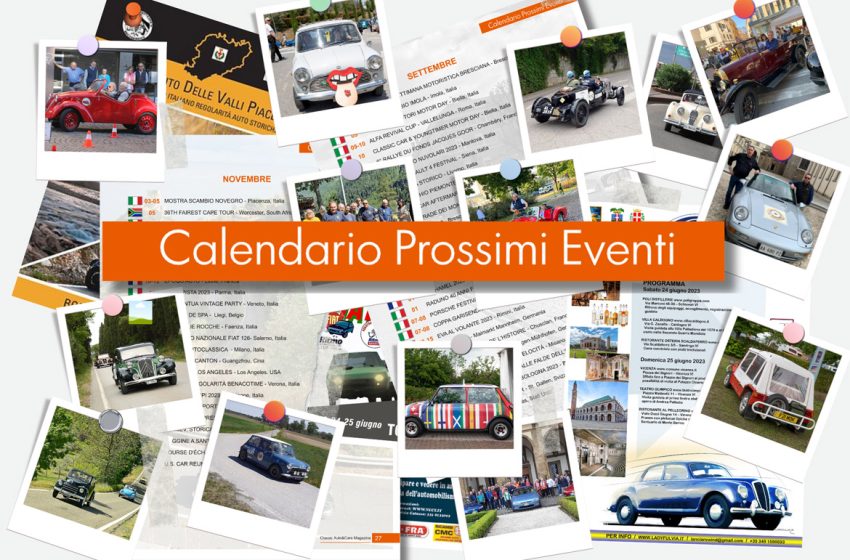  Calendario Prossimi Eventi – Settembre 2023