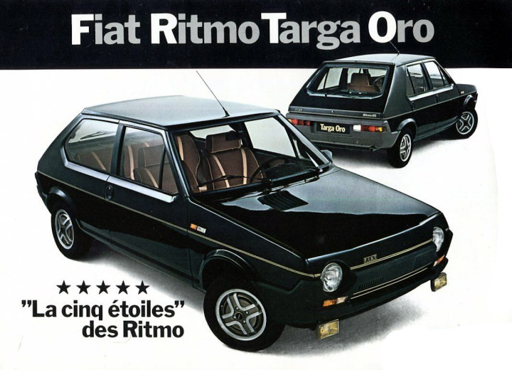 Fiat Ritmo - Targa Oro Mercato Francese